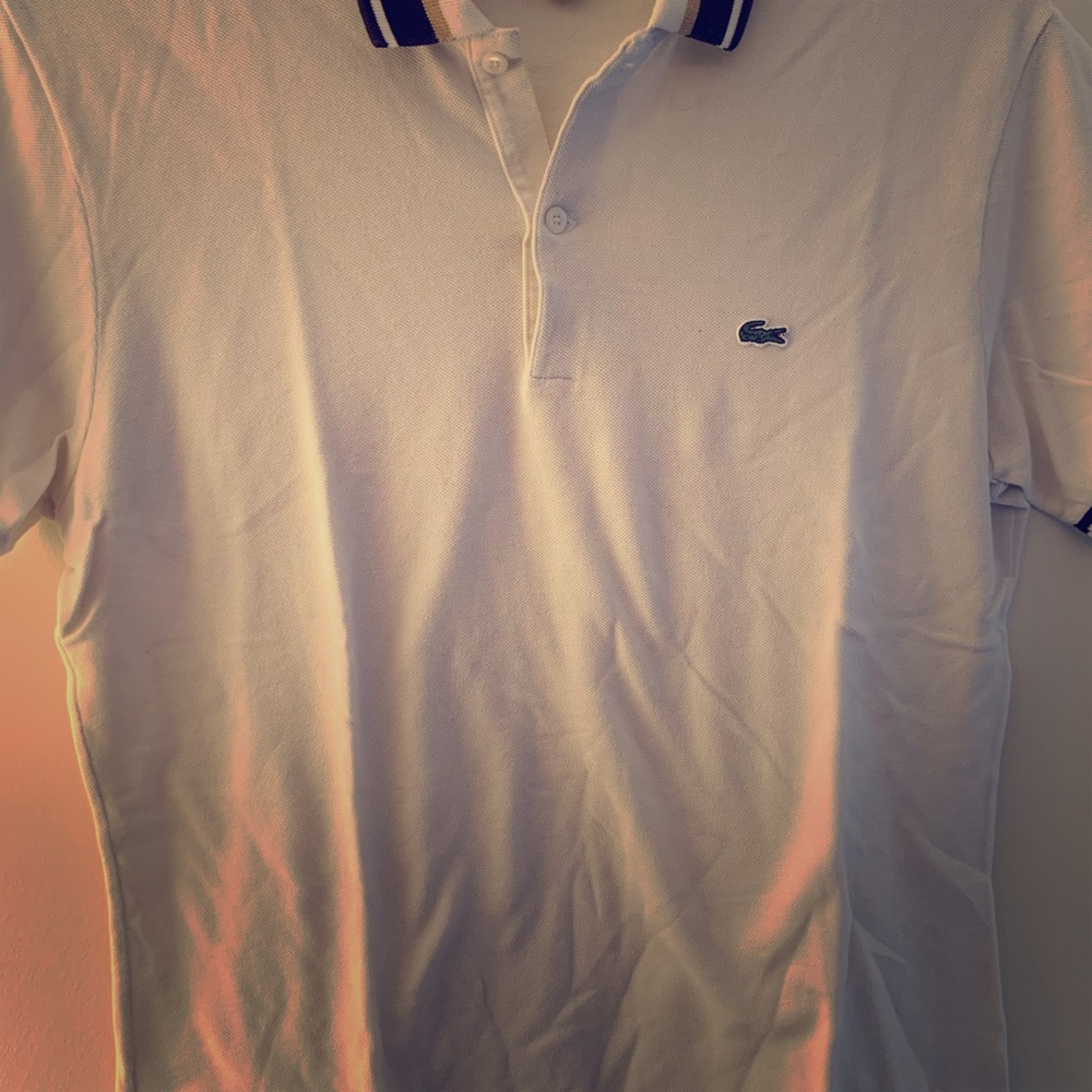 White polo Lacoste
